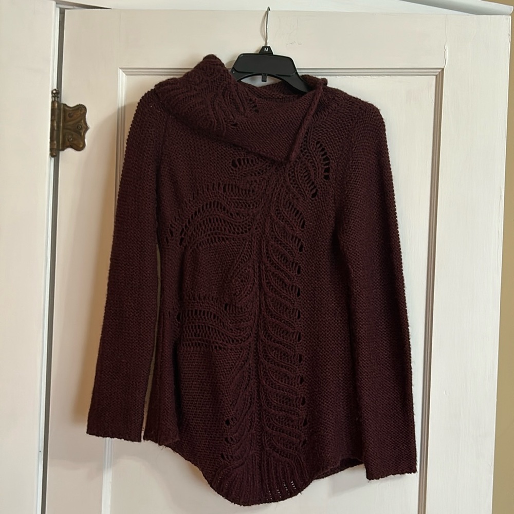 Anthropologie Moth maroon knit tunic. S